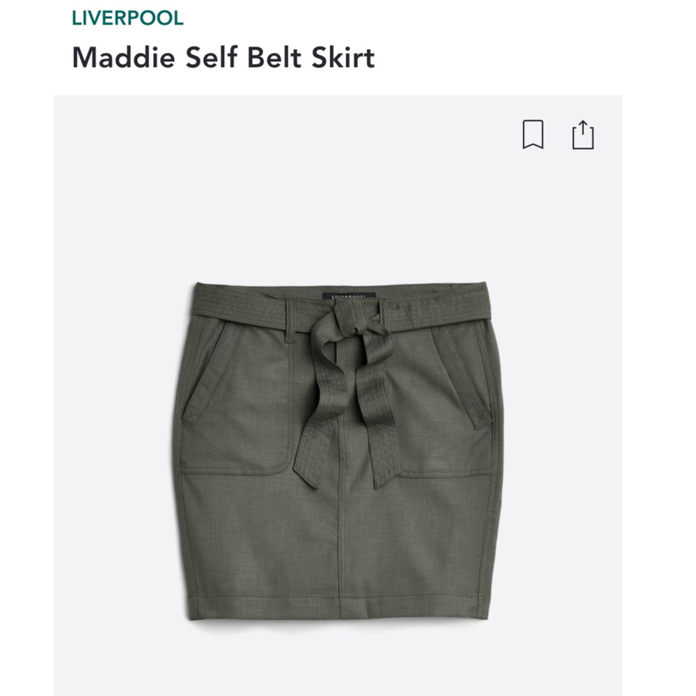 Liverpool Maddie Self Belt Skirt